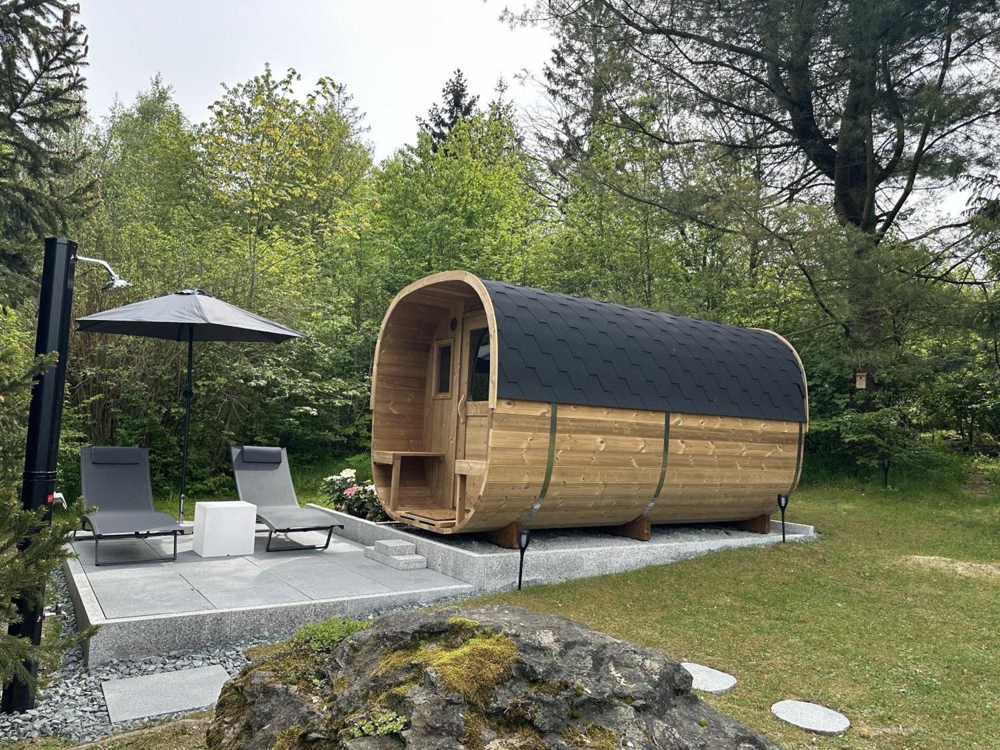 Ferienhaus 400M Vom See Mit Sauna, Kamin, Klima Villa Lichtenberg  Bagian luar foto